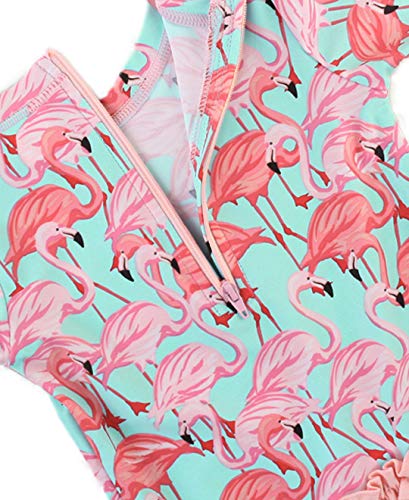 RuffleButts Fab Flamingo Rash Guard - Baby/Toddler Girls 6-12m RuffleButts Fab Flamingo Rash Guard - Baby/Toddler Girls 6-12m